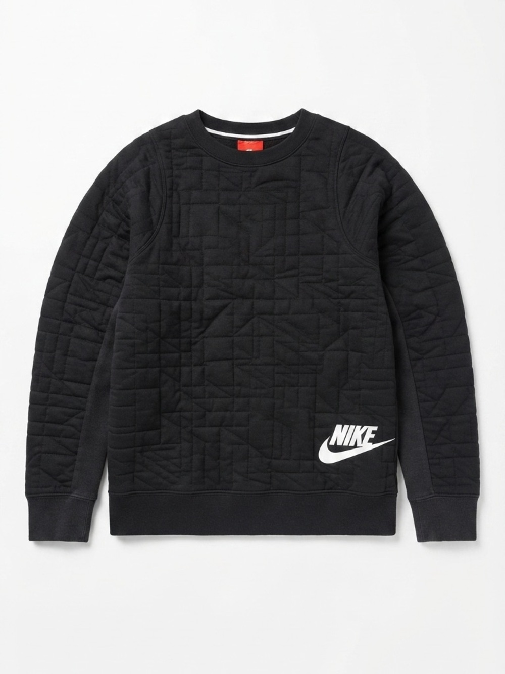 Nike Black Quilted Crew neck - Picture 1 of 3
